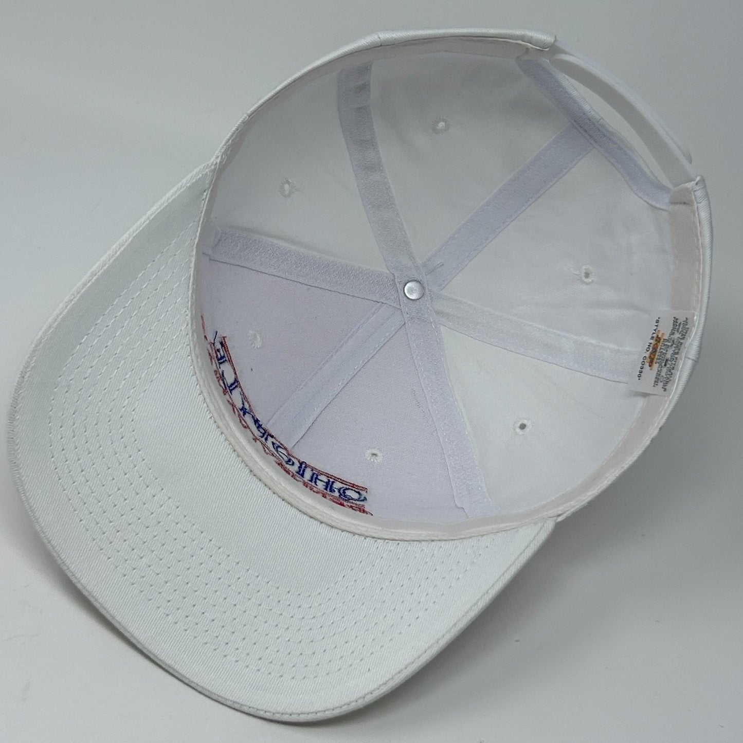 Vintage 90s Ohiopyle Pennsylvania Hat Baseball Cap 3 Bar Line Snapback White