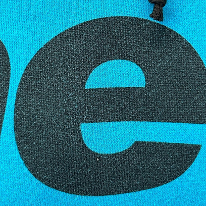 Neff Spellout Hoodie Hooded Sweatshirt Skater Skateboarding Blue Mens M Medium