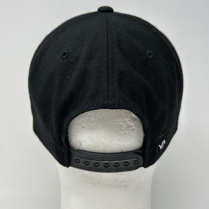 RVCA Hat Baseball Cap PM Tenore Skater Surfer Surfing MMA Snapback Mid Fit Black