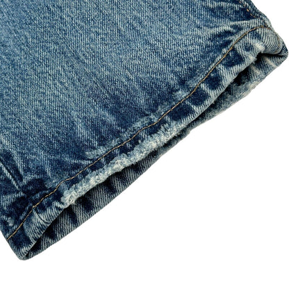 Lucky Brand 221 Straight Leg Jeans Mens 29x32 Blue Denim Distressed Whiskered