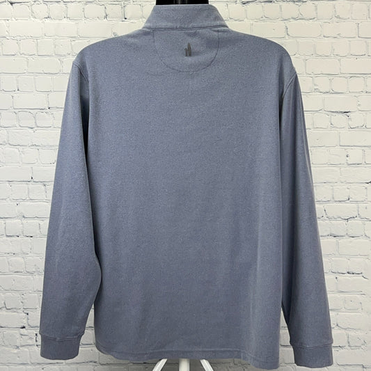 Johnnie-O Brady 2.0 Microfleece 1/4 Zip Sweater Spanish Trail Blue XL X-Large