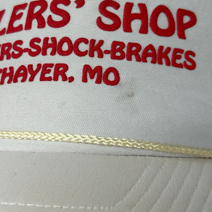Vintage 80s Sellers Shop Thayer Trucker Hat Baseball Cap Missouri Snapback White - Neon Vintage