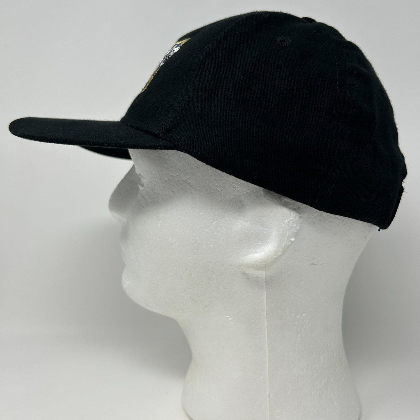 Vintage 90s AJ Foyt Enterprises Coyote Hat Baseball Cap Indy 500 Strapback Black