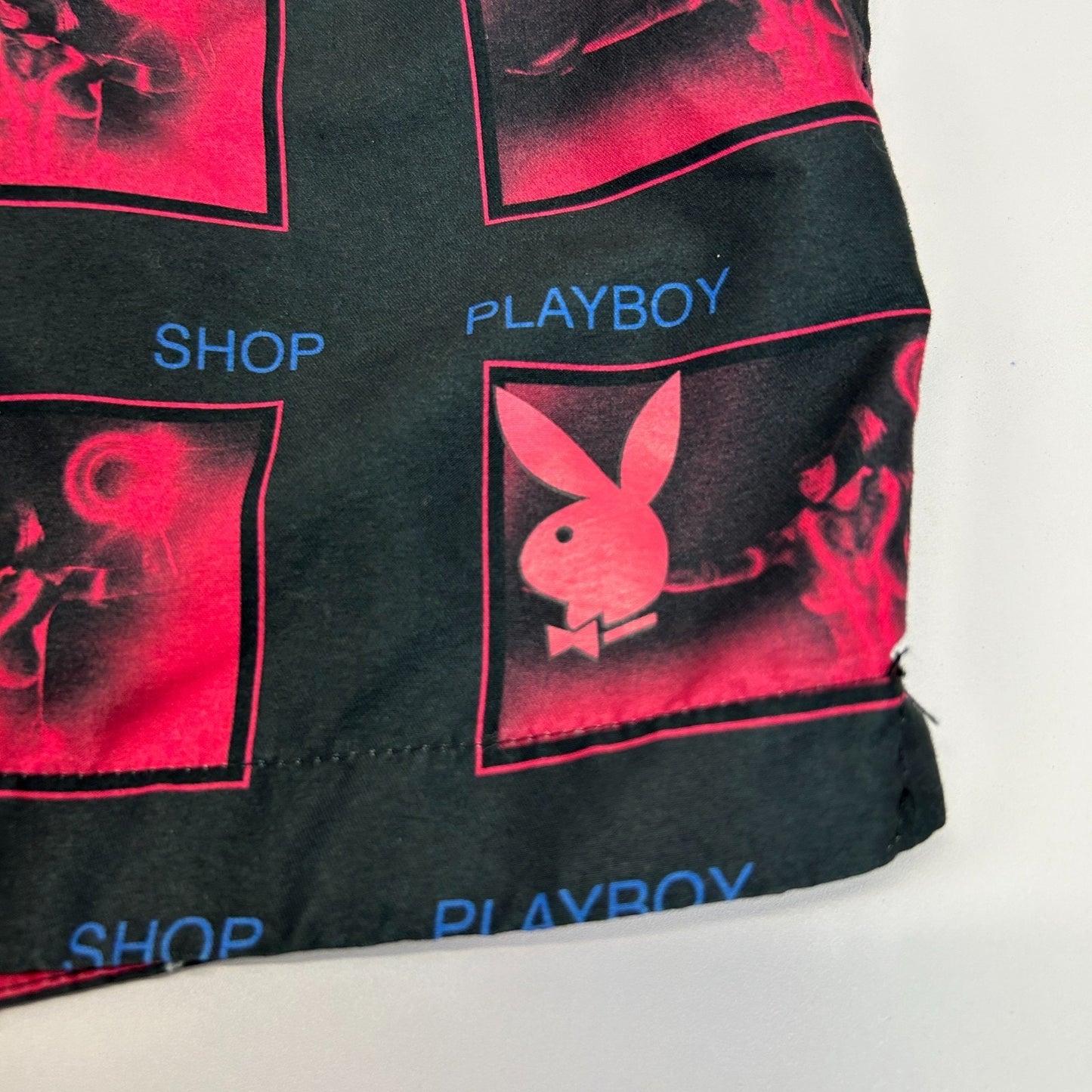 Playboy by Pacsun Swim Trunks Shorts Shop Mesh Lined Pockets Black XL X-Large