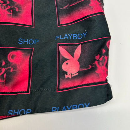 Playboy by Pacsun Swim Trunks Shorts Shop Mesh Lined Pockets Black XL X-Large