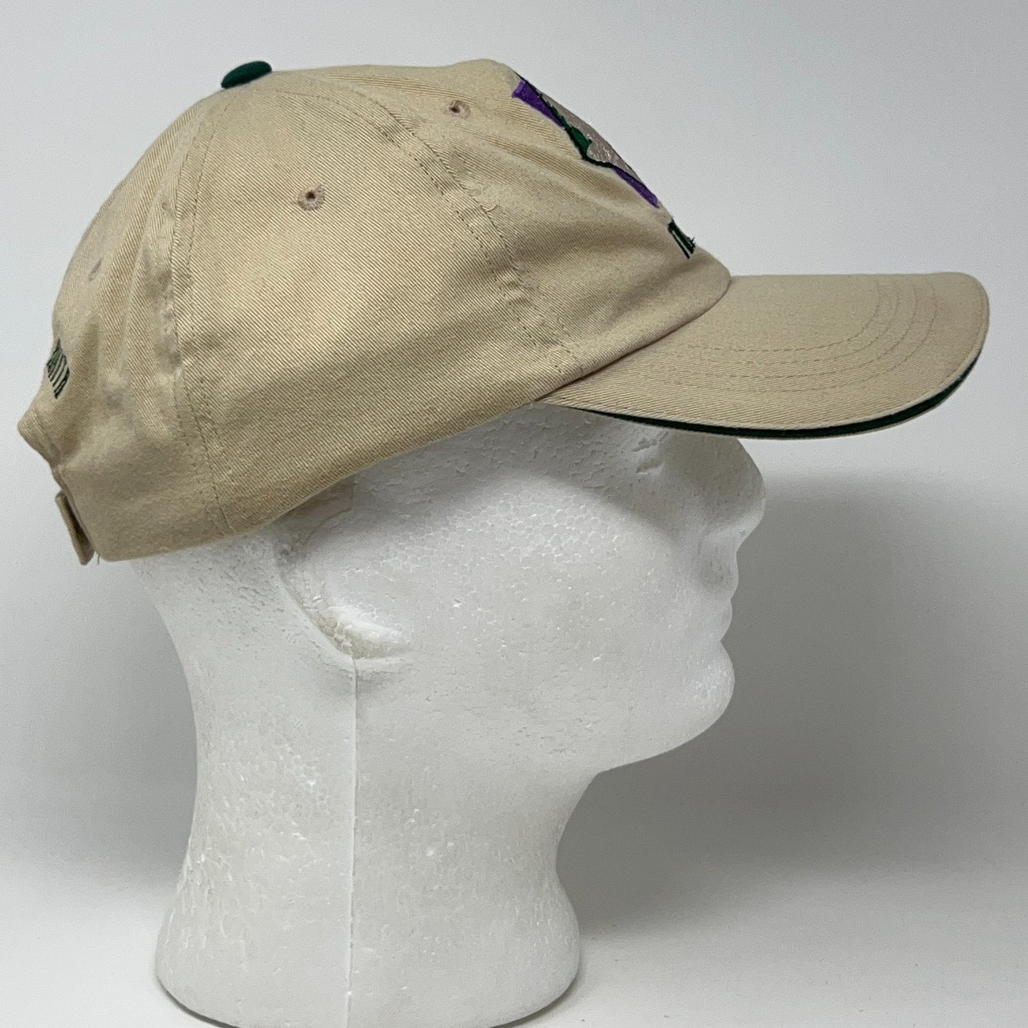 Vintage 90s Santa Anita Park Thoroughbreds Hat Baseball Cap Horse Racing Beige