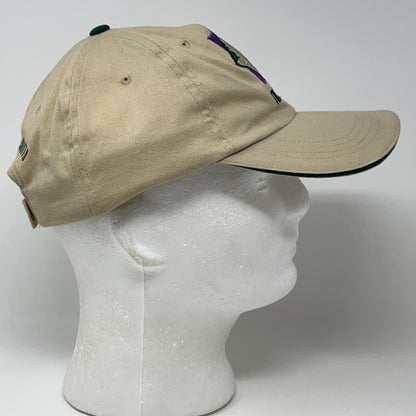 Vintage 90s Santa Anita Park Thoroughbreds Hat Baseball Cap Horse Racing Beige