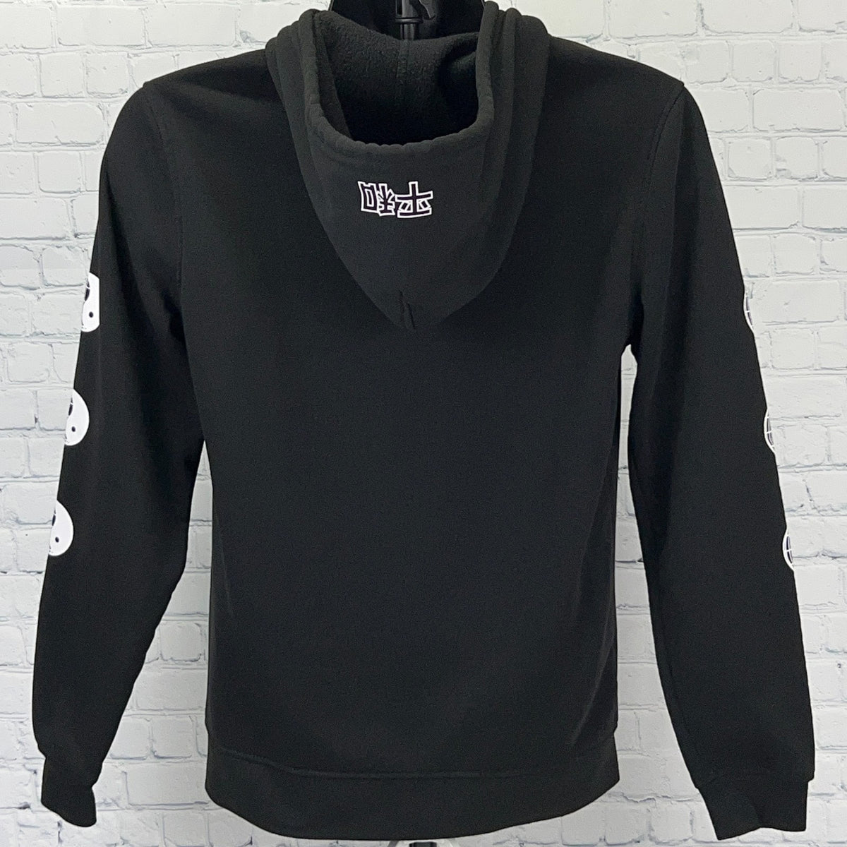 Brooklyn Cloth Peace MCMXCI Rose Yin Yang Hoodie Small Black Streetwear Graphic