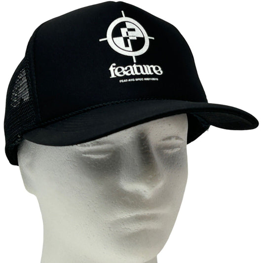 Feature Trucker Hat Black Streetwear Sneaker Culture Mesh Snapback Baseball Cap