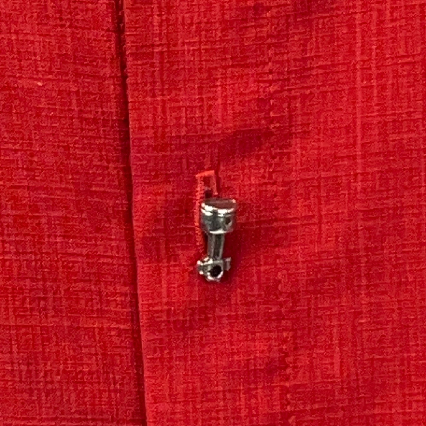 Steady Piston Buttons Bowling Shirt Button Front Rockabilly Hot Rod Red 2XL XXL