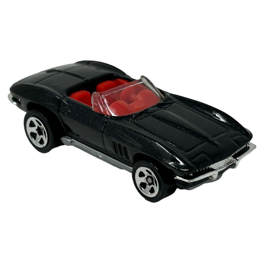 1965 C2 Chevrolet Corvette Hot Wheels Diecast Car Convertible Black Vintage Y2Ks