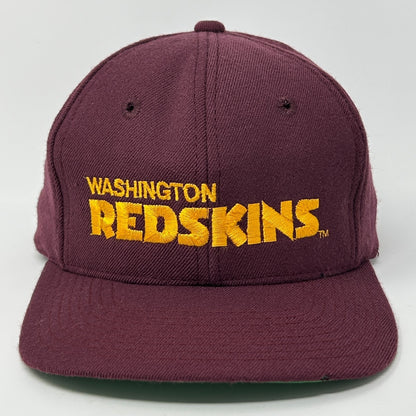 Vintage 90s Washington Redskins Hat Baseball Cap Commanders AJD Snapback Red