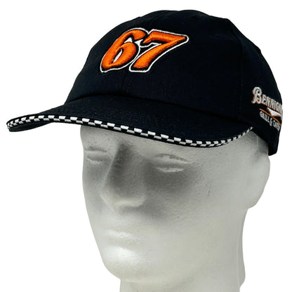 Gorra de béisbol con correa trasera de Bennigans Motorsports de Jason Jarrett de NASCAR, color negro