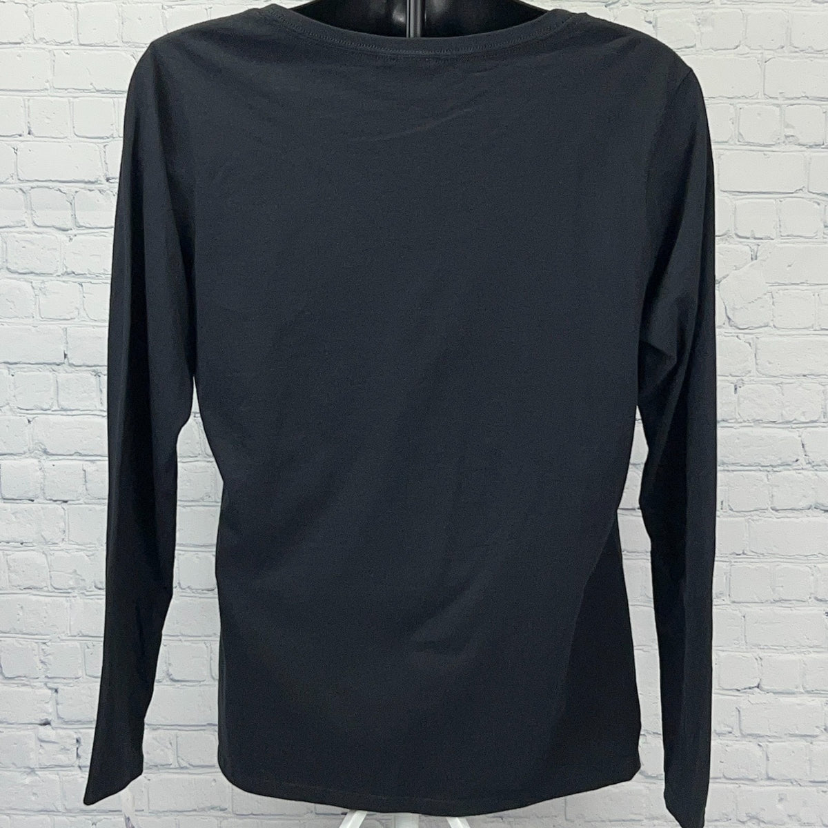Las Vegas Raiders Womens XL X-Large Black Long Sleeve V Neck NFL Shirt Tee NWT