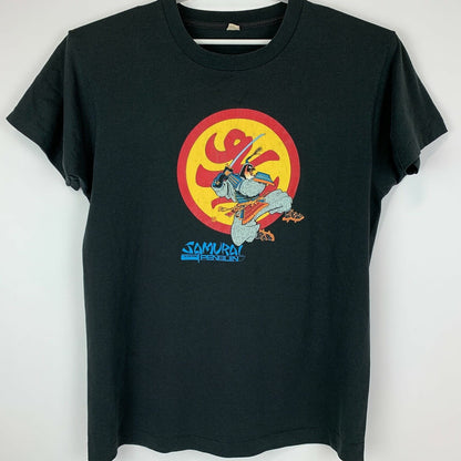 Samurai Penguin Comic Book Vintage 80s T Shirt Slave Labor Graphics Tee Large