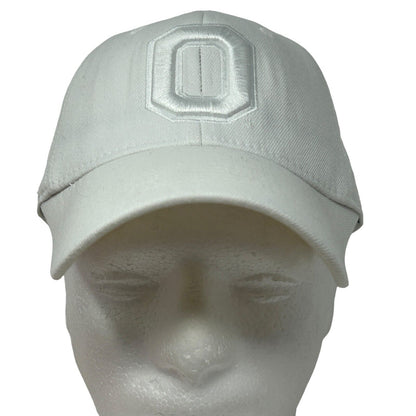 Ohio State Buckeyes Baseball Hat Cap White One Fit Flex Fitted OSU University