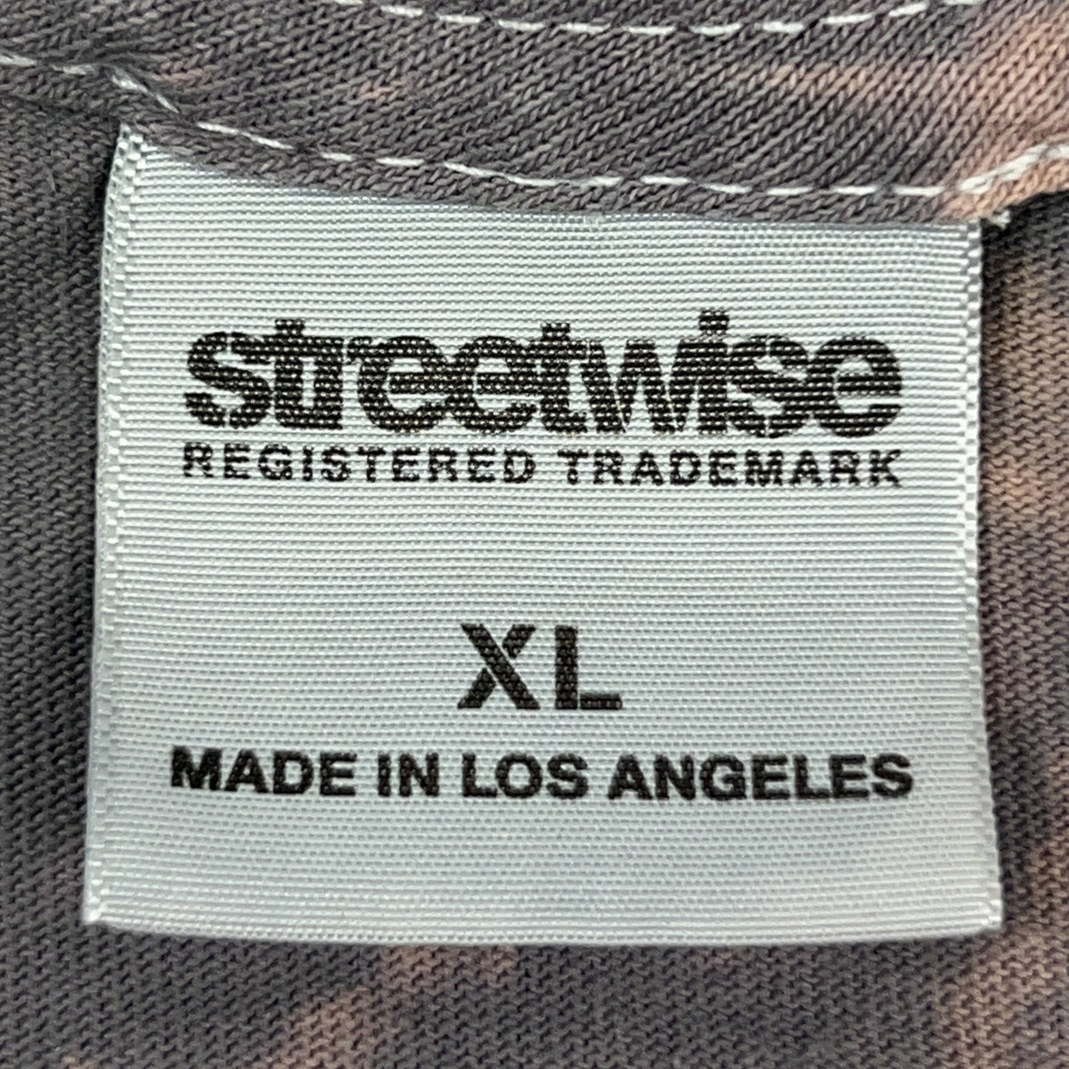 Vintage Y2K Streetwise Custom Bike Graphic T Shirt Gray Beige XL Los Angeles