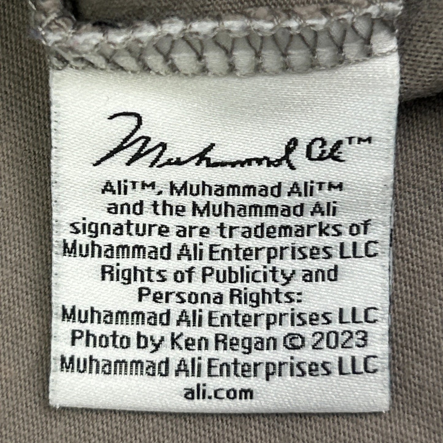 Muhammad Ali x Shoe Palace T Shirt Boxing Boxer Embroidered Gray Mens XXL 2XL