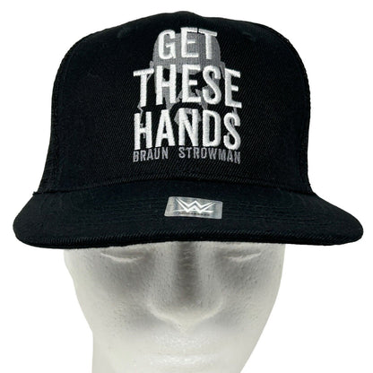 Braun Strowman Get These Hands Trucker Hat Black WWE Raw Wrestling Baseball Cap