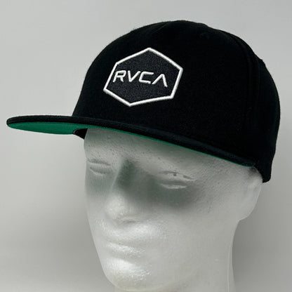 RVCA Hat Baseball Cap PM Tenore Skater Surfer Surfing MMA Snapback Mid Fit Black