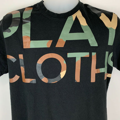 Play Cloths Our Gang 77 T Shirt Medium Camo Camouflage Clipse Rap Tee Mens Black