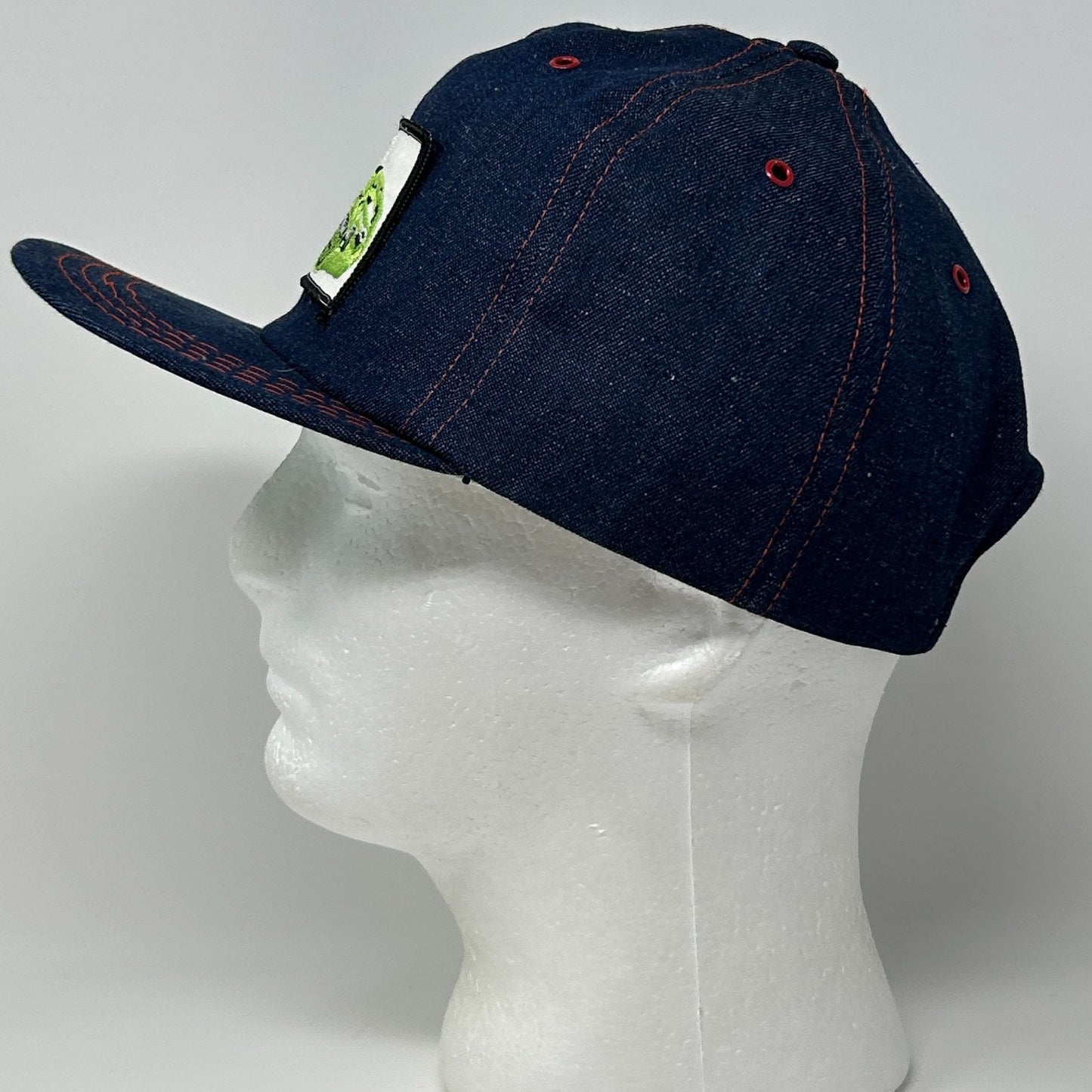 Vintage 70s Poulan Micro XXV Chainsaw Hat Baseball Cap Denim USA Snapback Blue