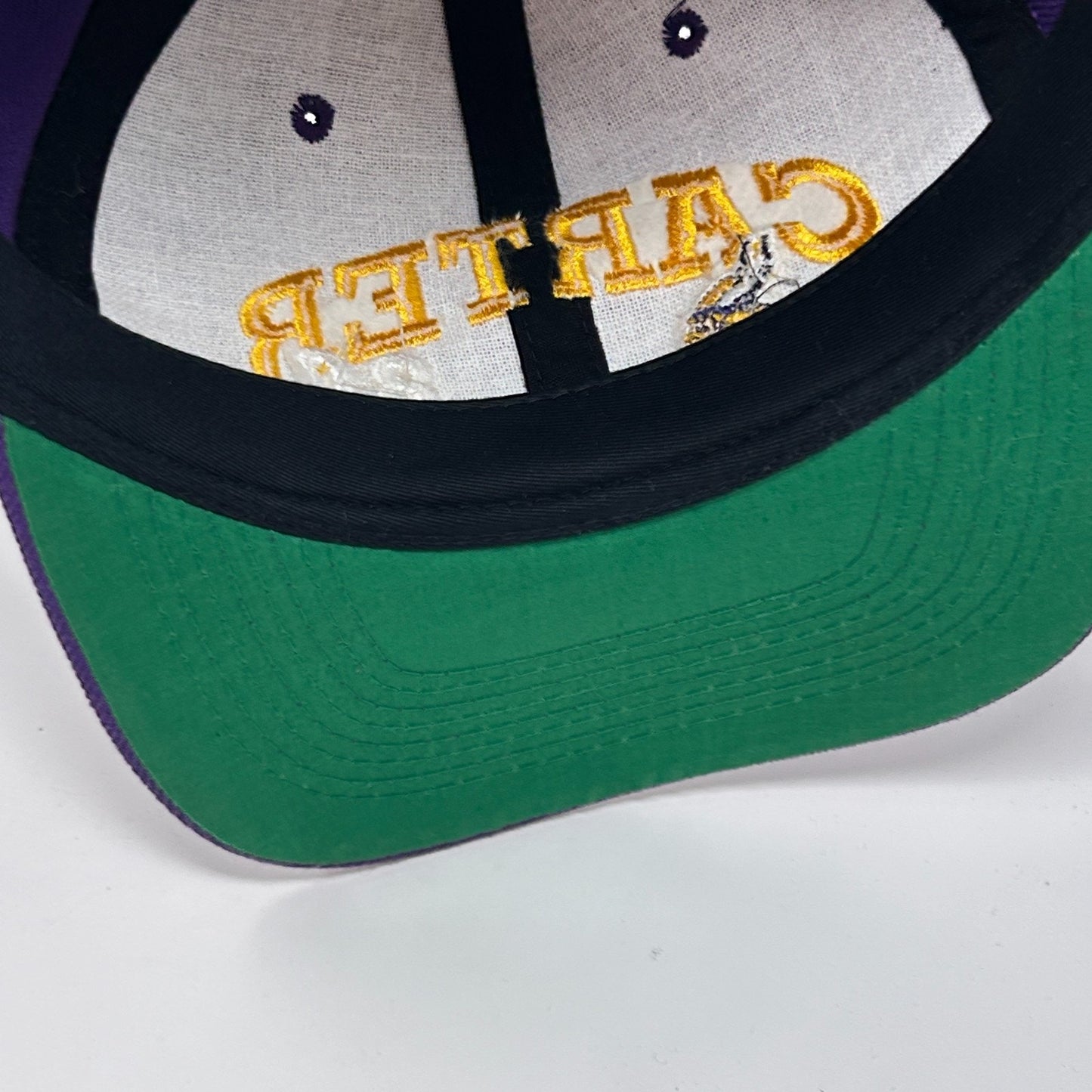 Vintage 90s Minnesota Vikings Cris Carter Hat Baseball Cap Purple NFL Snapback