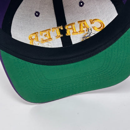 Vintage 90s Minnesota Vikings Cris Carter Hat Baseball Cap Purple NFL Snapback