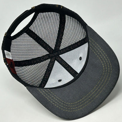 Gorra de béisbol con diseño de camionero de Eric Church, estilo country western, con cierre trasero de malla negra