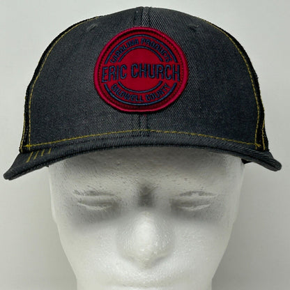 Gorra de béisbol con diseño de camionero de Eric Church, estilo country western, con cierre trasero de malla negra