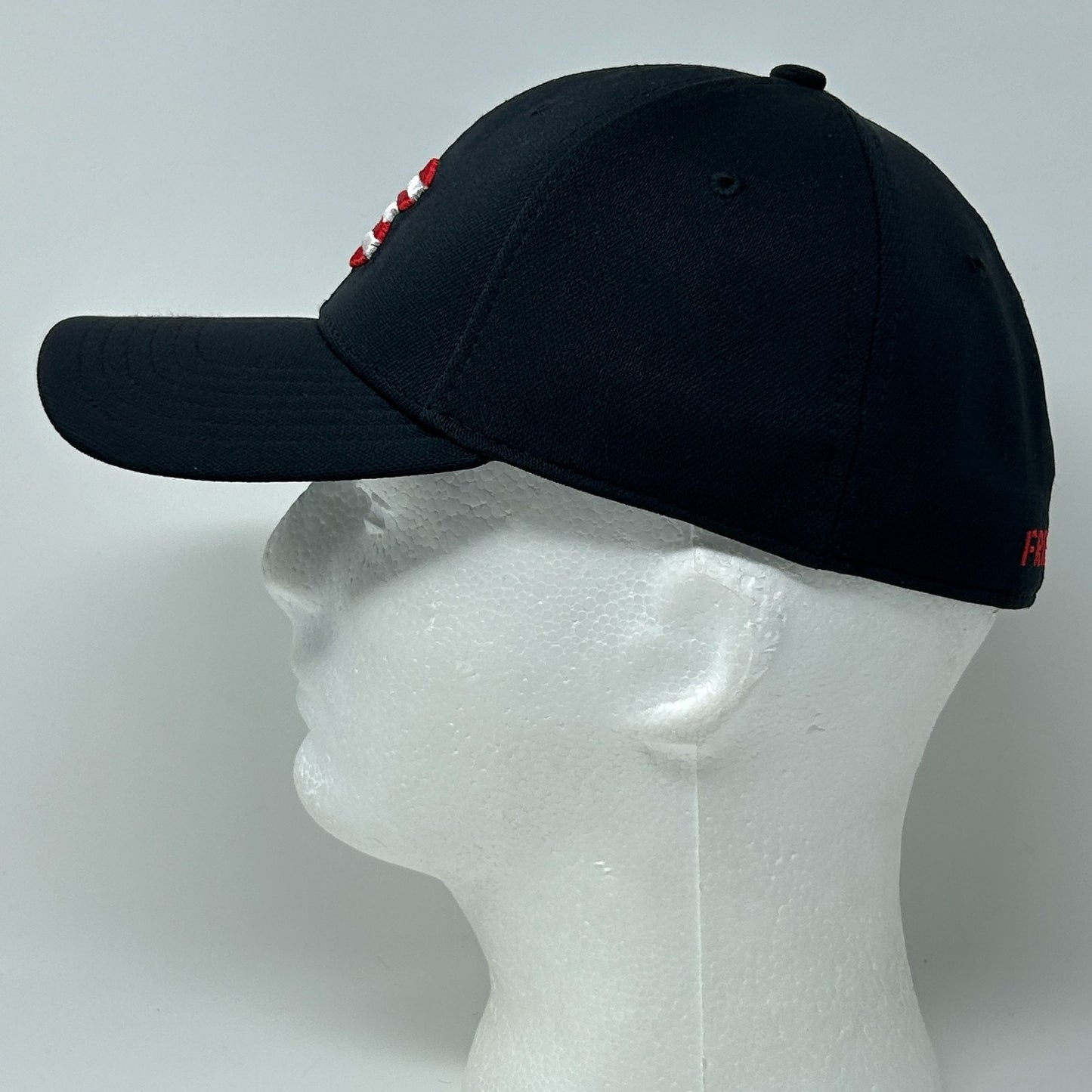 Under Armour UA Freedom Hat Baseball Cap Patriotic USA Black Flex Fitted S-M