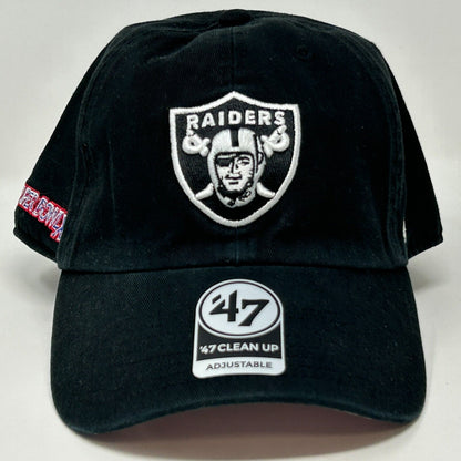 Las Vegas Raiders Hat Black Pink 47 Brand NFL Oakland Strapback Baseball Cap New