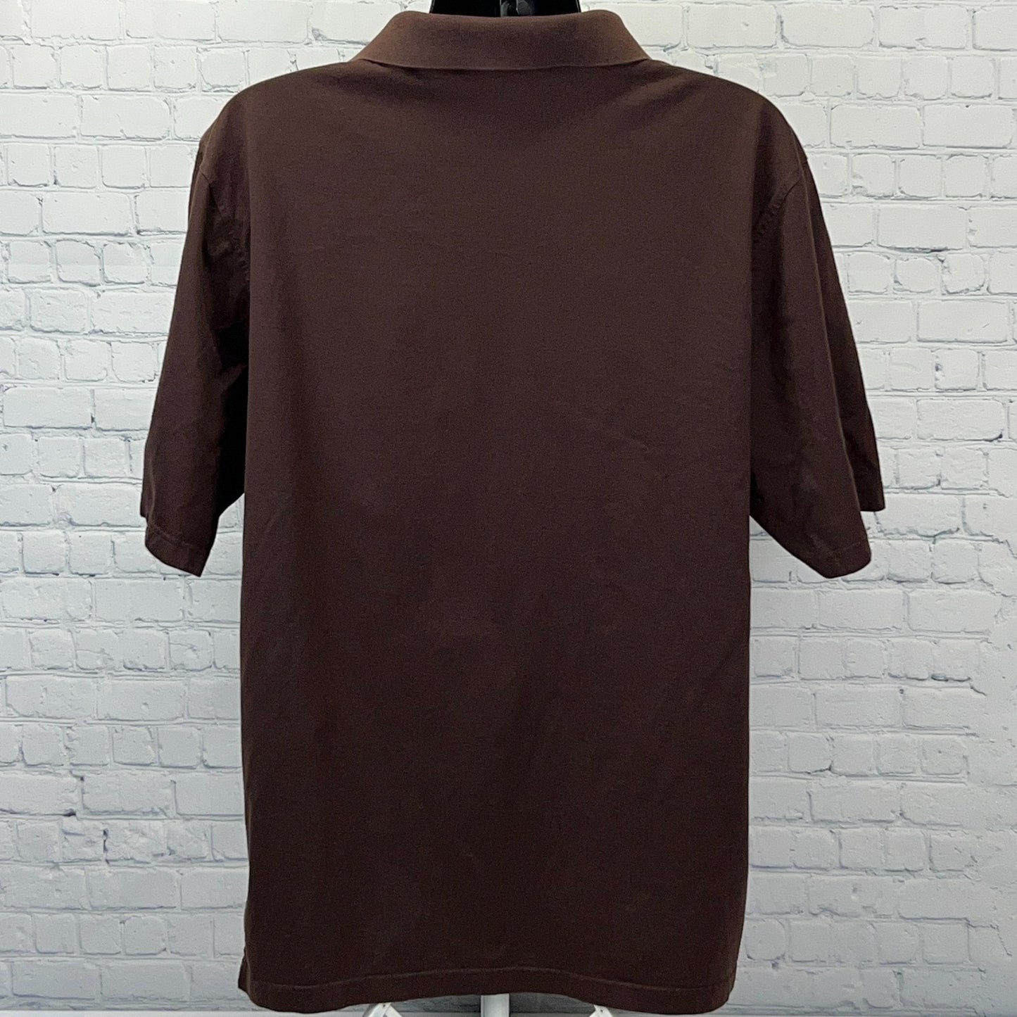 Vintage 90s Mercedes Benz Golf Polo Shirt Mens XL X-Large Brown Fairway & Greene