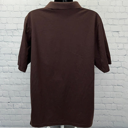 Vintage 90s Mercedes Benz Golf Polo Shirt Mens XL X-Large Brown Fairway & Greene