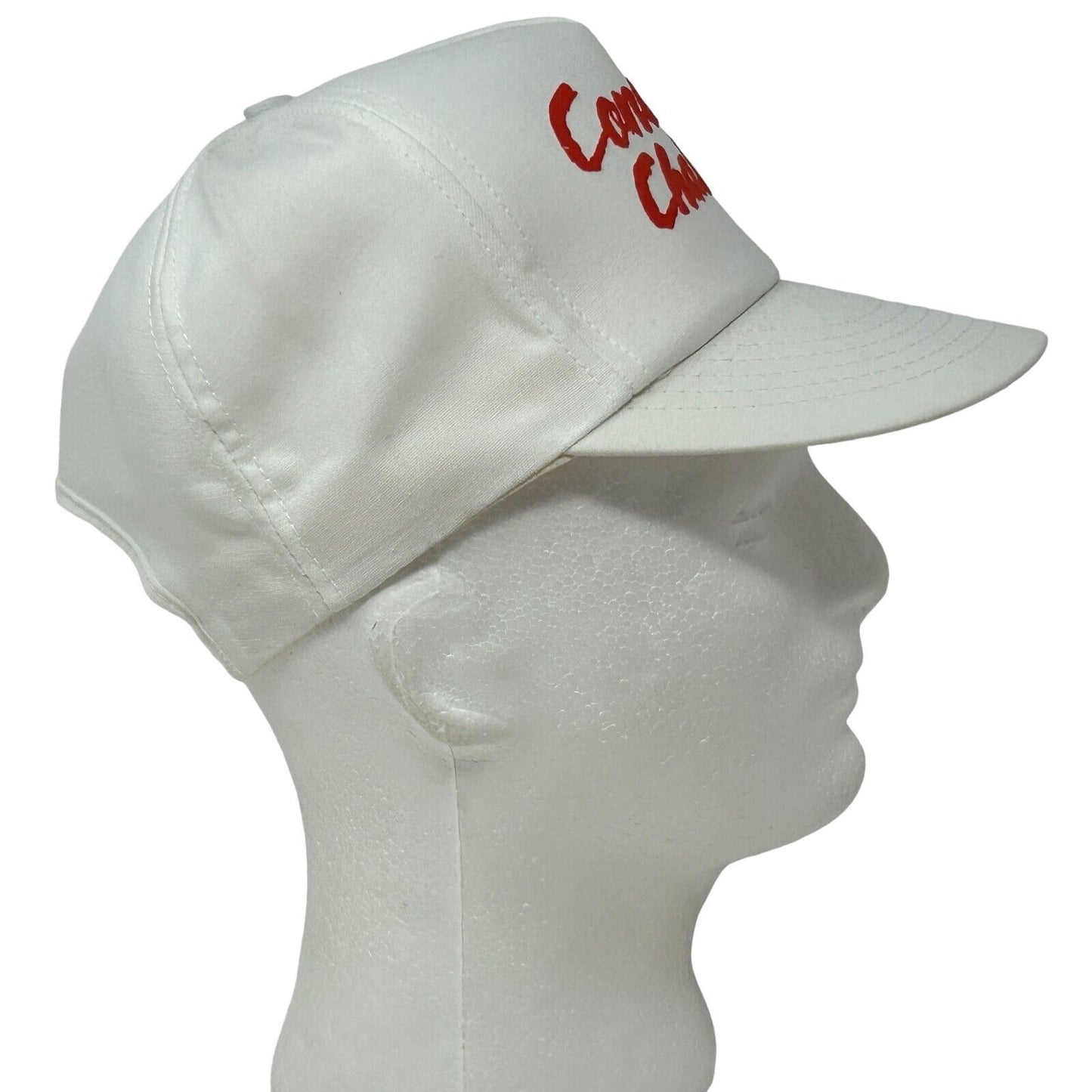 Gorra de béisbol vintage Conoco Challenge, color blanco, años 90, petróleo, gas y petróleo, fabricada en EE. UU.