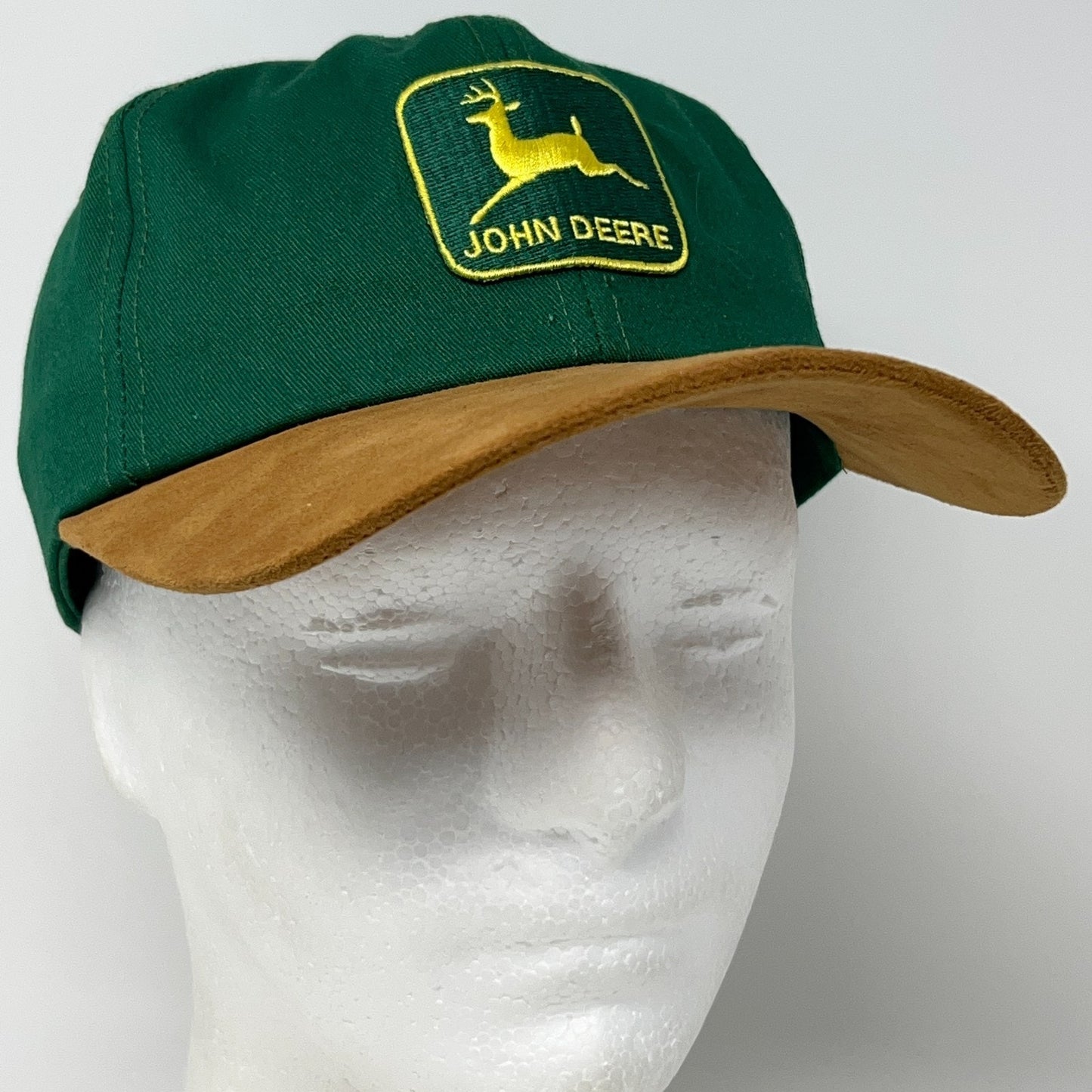 Vintage 90s John Deere Hat Baseball Cap Green Farm Tractor Snapback K-Products