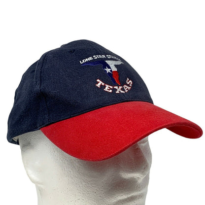 Gorra de béisbol con correa trasera de 6 paneles Texan Longhorn Blue de Lone Star State of Texas