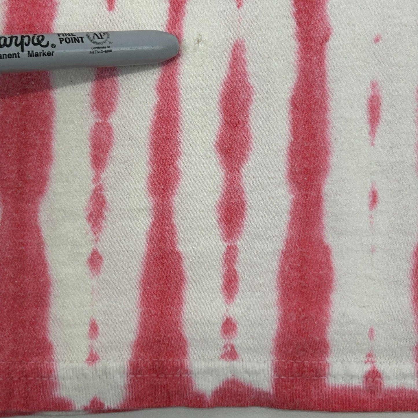 Vintage Y2Ks USA American Flag All Over Print T Shirt AOP Tie Dye White M Medium