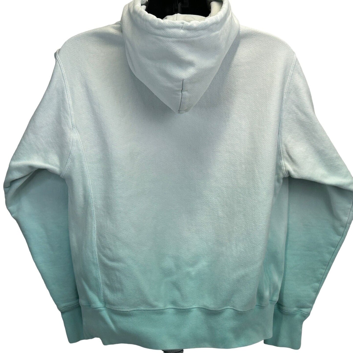 Sudadera con capucha y tejido inverso con degradado de color Champion, talla mediana, para hombre, color verde