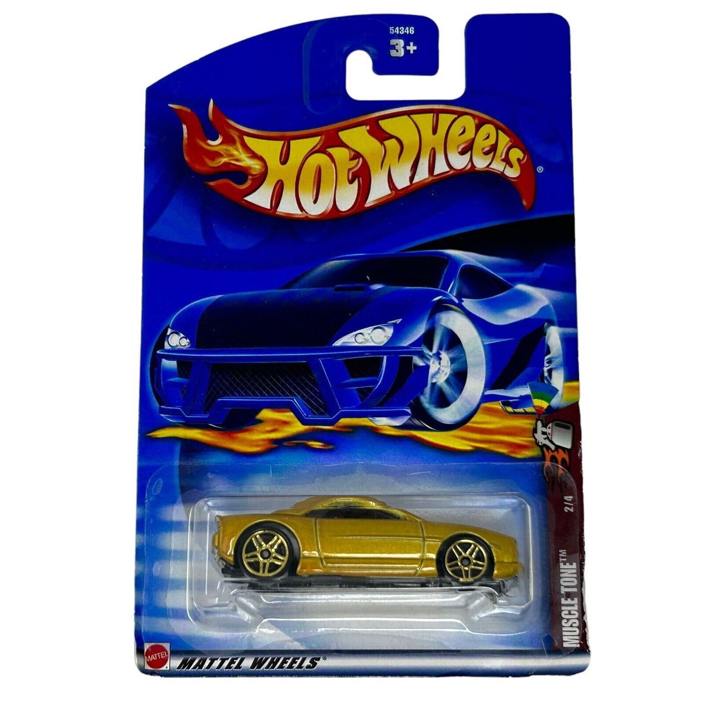 Muscle Tone Hot Wheels Collectible Diecast Car Gold Vintage 2002 Toy Vehicle New