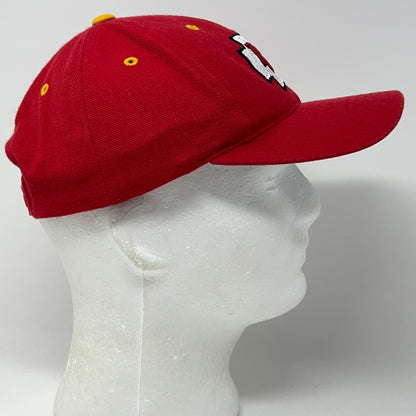 Vintage 90s Kansas City Chiefs Hat Baseball Cap NFL Wool Blend Snapback Red