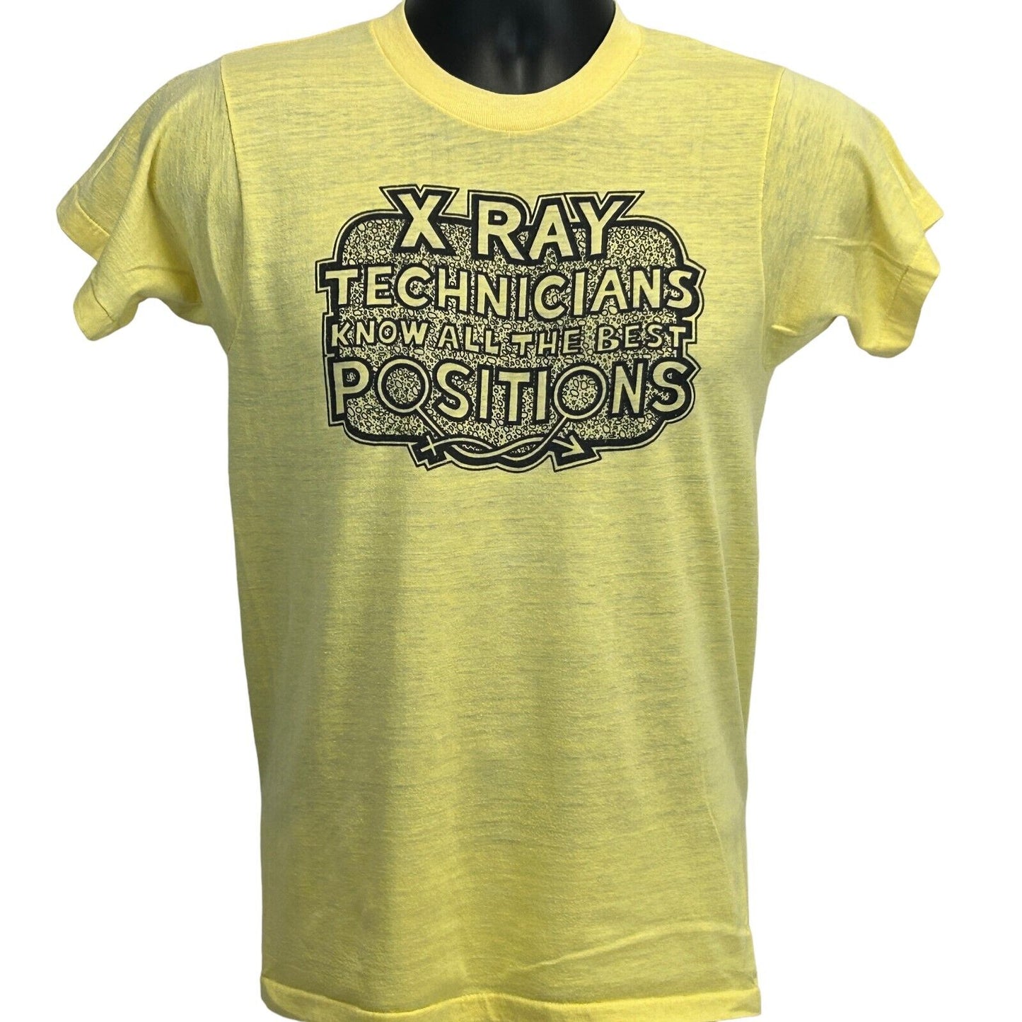 X-Ray Technicians Know All the Positions Vintage 70s T Shirt XS Radiographers