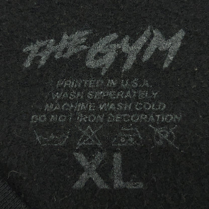 The Gym Crewneck Sweatshirt Mens XL X-Large Black Red White Logo Pullover