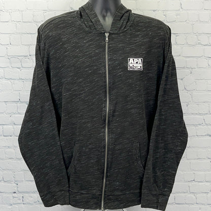 APA Hoodie Hooded T Shirt Billiards American Poolplayers Assoc Black XL X-Large