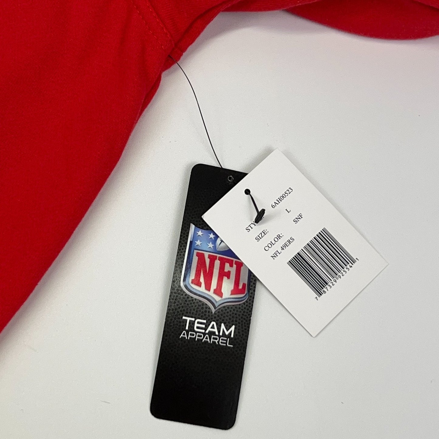 San Francisco 49ers Hoodie L Large Red Hooded Sweatshirt Full Zip G-III Pockets