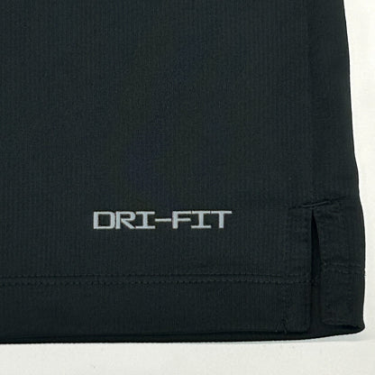 Las Vegas Raiders Polo Shirt Black NFL Short Sleeve Nike Dri Fit Mens L Large