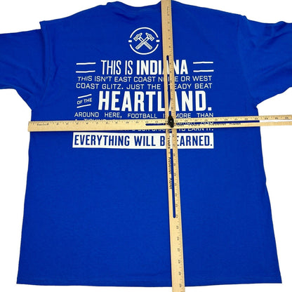 Camiseta de fútbol americano de la NFL Indianapolis Colts Indiana Heartland, talla extragrande, para hombre, color azul