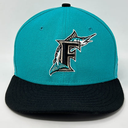 Florida Marlins Hat Baseball Cap New Era 59Fifty Wool Blend Green Fitted 7 1/4