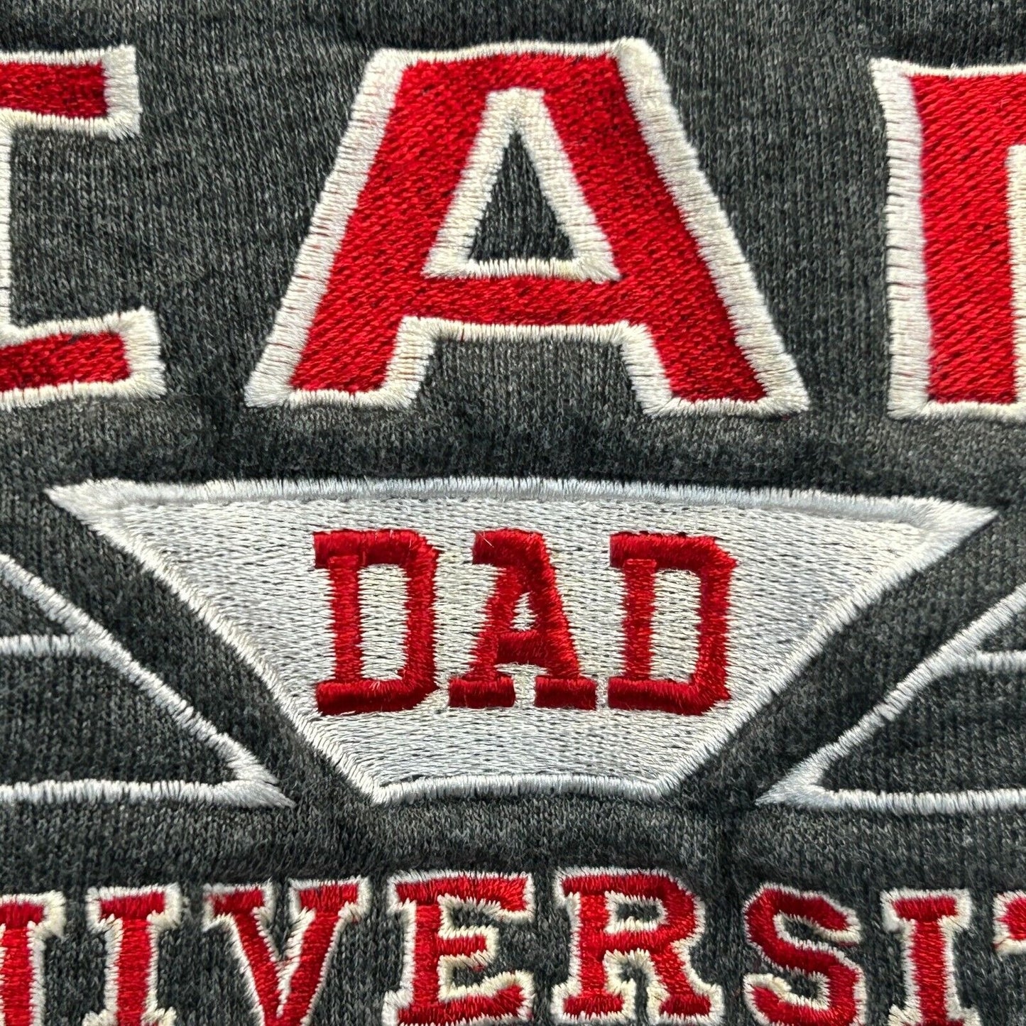 Miami University Dad Vintage Sweatshirt Large 90s Ohio RedHawks NCAA Mens Gray