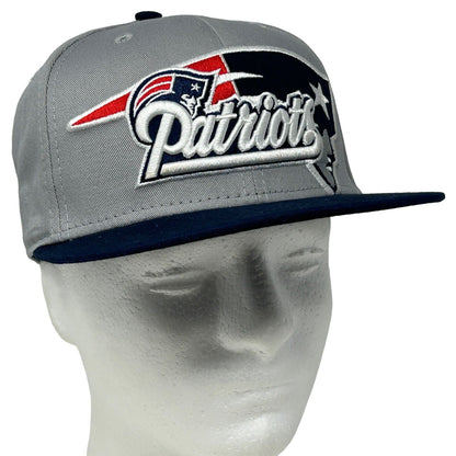 New England Patriots Hat Gray Blue New Era NFL Football Snapback Baseball Cap